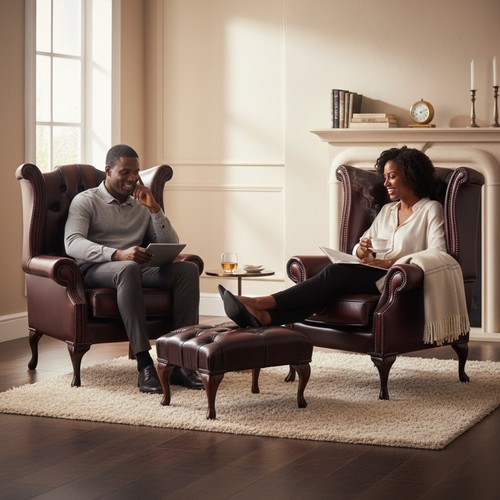Armchairs set chairs oxblood - set,