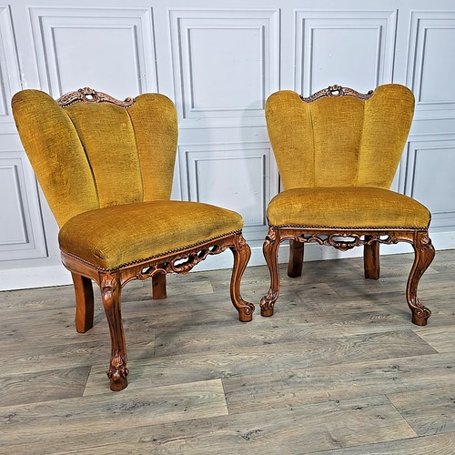 Antique style slipper chairs - style,