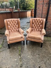 CHESTERFIELD QUEEN ANNE CHAIRS