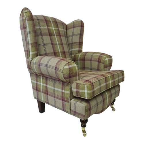 Queen anne wing back - back, chair